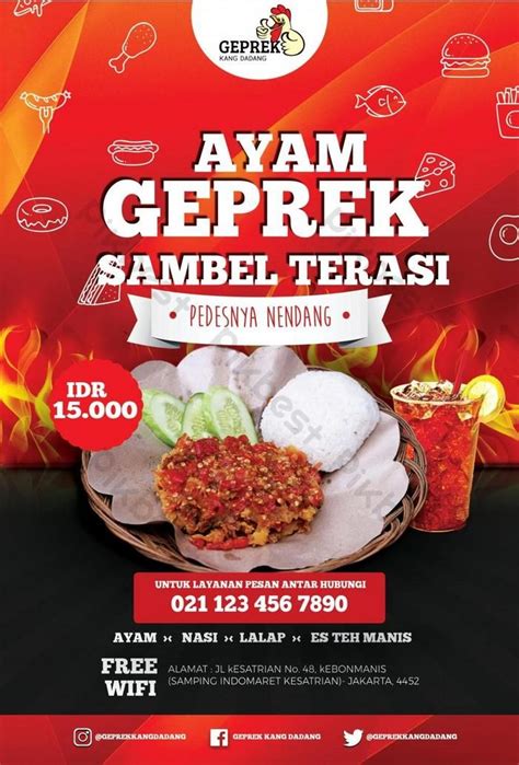Contoh Poster Promosi Makanan